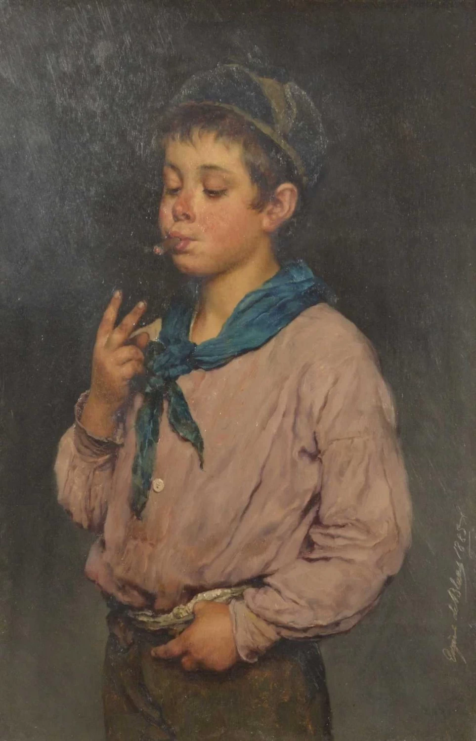 Il primo sigaro - 1885